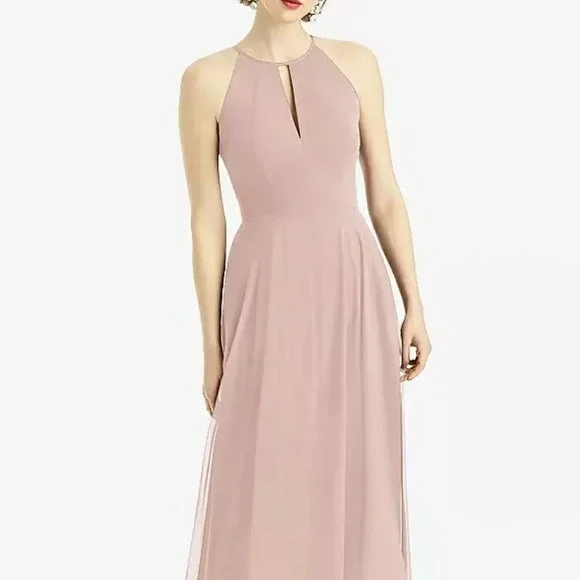 sachin and babi light blue dress Yellow Chiffon A-line Strapless Tiered Prom Dress, MP994
